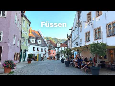 [4K] 🇩🇪 Füssen, Deutschland: Eine malerische bayerische Stadt und ihr Märchenschloss🏰🍖🍺 (2025)