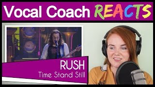 Vocal Coach reacts to Rush - Time Stand Still (Geddy Lee Live)