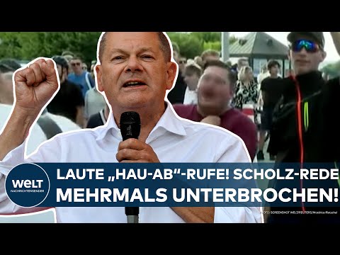 OLAF SCHOLZ: Laute „Hau ab“-Rufe in Dresden! Kanzler-Rede in Sachsen mehrmals unterbrochen