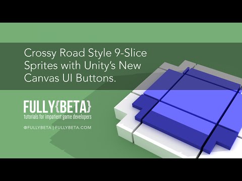 Unity 5 Canvas UI:  How to Make 9 Slice Sprites and Assign Them to a UI Button