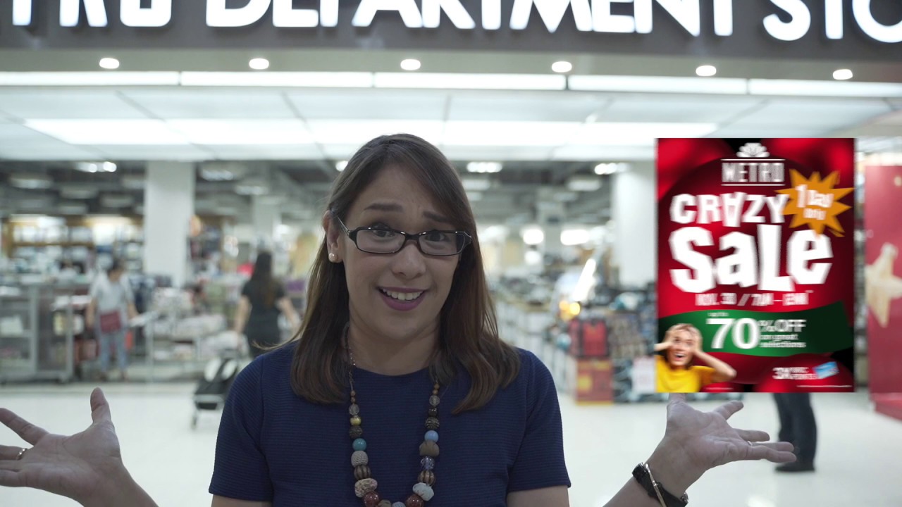 Frances Sales of Topaz Horizon shows a preview of the Metro Crazy Sale 2019