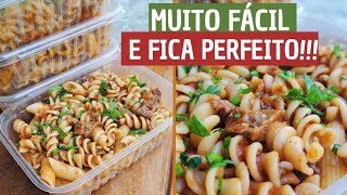 🍝PASSO A PASSO DE COMO CONGELAR MACARRÃO/ COMO FEITO NA HORA!!!