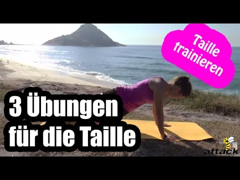 Taille trainieren - 3 Übungen für eine schlanke Taille -  Taillentraining | schmale Taille