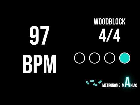 Metronome 97 BPM 4/4 - Woodblock