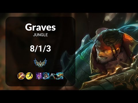 Graves vs Nidalee JUNGLE - KR CHALLENGER Patch 14.22