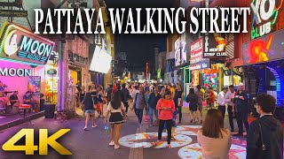 【4K】Pattaya Walking Street Nightlife Thailand | Pattaya Barlar Sokağı Tayland