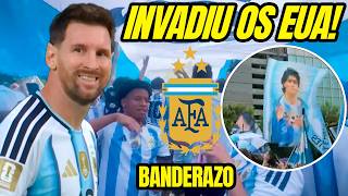 INVASÃO GERAL! VEJA O QUE A TORCIDA DA ARGENTINA FEZ NOS ESTADOS UNIDOS! BANDERAZO EM DALLAS