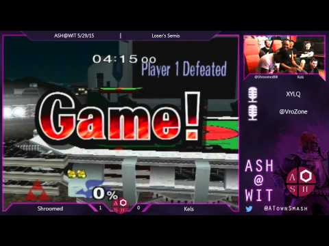 Melee Loser's Semis ASH@WIT 5/29/15 - Shroomed (Sheik) vs Kels (Fox)