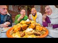 Moroccan Food In Fez CHICKEN MOUNTAIN Street Food Tour In Fez Morocco