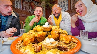 Moroccan Food in Fez!! CHICKEN MOUNTAIN + Street Food Tour in Fez, Morocco!