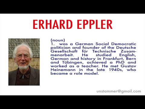 How to Pronounce Erhard Eppler