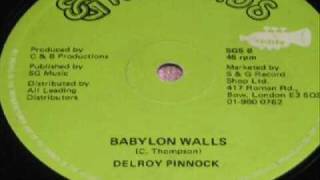 Delroy Pinnock Babylon Walls - S&G 12 Inch - DJ APR