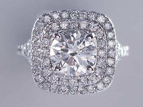 2.18 ctw Round Brilliant Cut G SI2 Diamond Engagement Ring - BigDiamondsUSA
