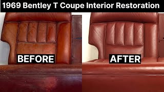 Repairing damaged cracked leather seats | Bentley T Coupe by Mulliner Park Ward | leathercare.com