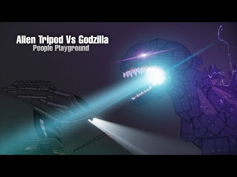 Alien Tripod vs SHIN Godzilla (PEOPLE PLAYGROUND CINEMATIC FIGHT) WHO WILL WIN THE FIGHT?