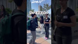 カナダ人が抹茶トライと国際交流