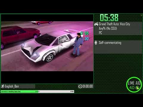 Grand Theft Auto: Vice City Any% No SSU Speedrun - Lime Aid 4.0
