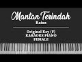 Mantan Terindah Raisa FEMALE KARAOKE PIANO COVER