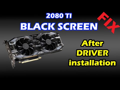 graphics card black screen after installing drivers