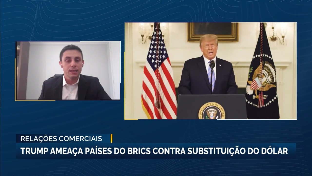 Relações comerciais: Trump ameaça países do Brics contra substituição do dólar
