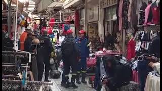 Thessaloniki: Ein umgestürzter Aufzug verletzt eine Frau