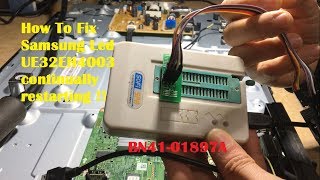 How To Fix Samsung Led TV UE32EH4003 continually restarting !! BootLoop