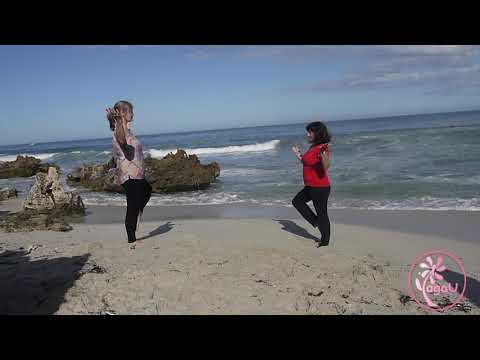 Yoga at the Beach (with Cathy and Baljeet)
