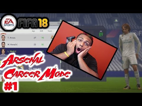 MASSIVE $90,000,000 TRANSFER (SUPERSTAR) FIFA 18 Career mode Arsenal #01 Gyvi