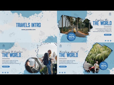 Holiday Travels Intro After Effects Template | Templates for Travel Agency, Vloggers, Influencers