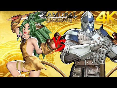 Samurai Shodown - Cham Cham vs Warden Max Level 5 AI Versus Gameplay | Samurai Spirits | Samsho
