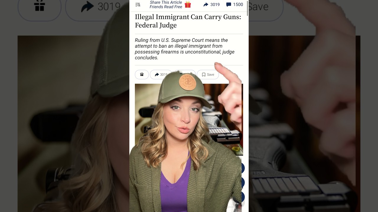 New Ruling on FIREARMS and IMMIGRANTS…  #guncontrol #2ndamendment #shortsvideo #shortsfeed #shorts