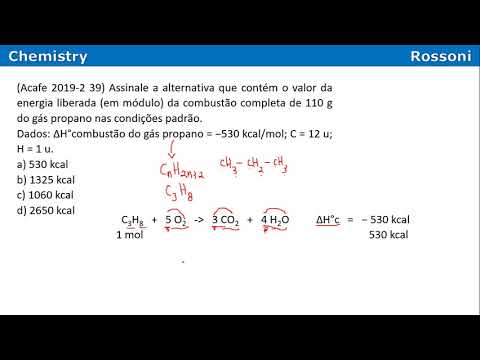 Acafe 2019 2 Medicina - Q39 Entalpia de combustão