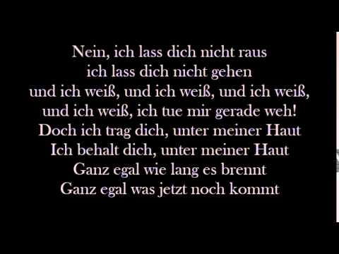 Unter meiner Haut Lyrics - Gestört aber Geil