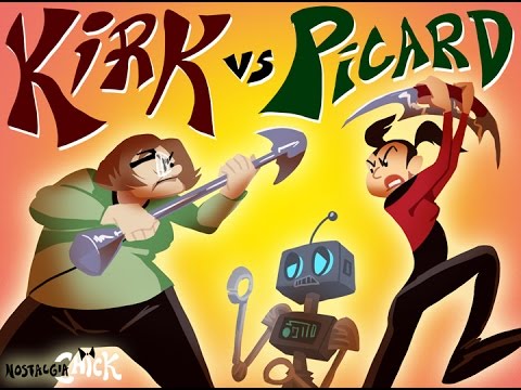 Nostalgia Chick #42 - Kirk VS. Picard rus sub