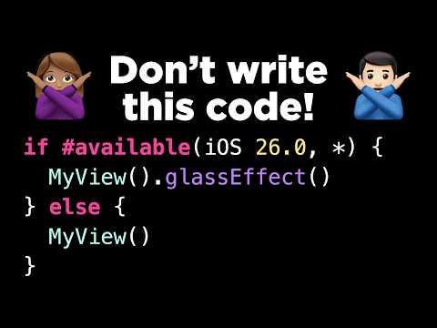 How to back port new SwiftUI APIs to older iOS versions thumbnail