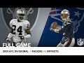 2001 AFC Divisional Round Raiders Vs Patriots Tuck Rule Game NFL Full Game
