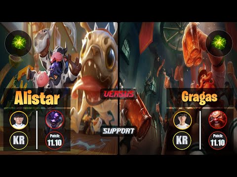 Hoit ALISTAR (Support) [Aftershock] VS Effort GRAGAS - Challenger KR Patch 11.10