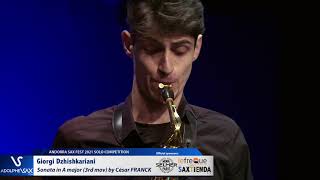Giorgi Dzhishkariani plays Sonata in A major for Violin and Piano 3rd Mov by César FRANCK