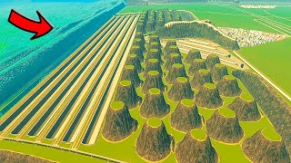 Engineering MEGA TSUNAMI sea defenses in Cities Skylines!