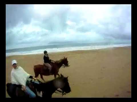 Uruguay riding the beach