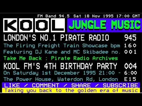 Skibadee & DJ Kane | Kool FM 4th Birthday Warm Up Session | Jungle Classics 1995