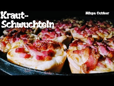 "Schwäbische Kraut-Schwuchteln" mit Bacondeckel, leckeres Rezept als Fingerfood oder Beilage