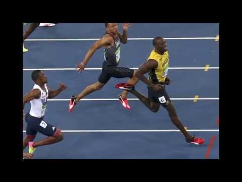 Usain Bolt win a historic third Olympic gold medal in the 100m