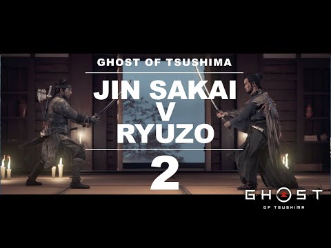 GHOST OF TSUSHIMA - Ryuzo Vs Jin Sakai 2nd Duel - Boss Fight - NO DAMAGE - SPOILER ALERT