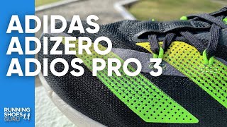 Adidas Adizero Adios Pro 3 - Efficient, Soft Marathon Shoe