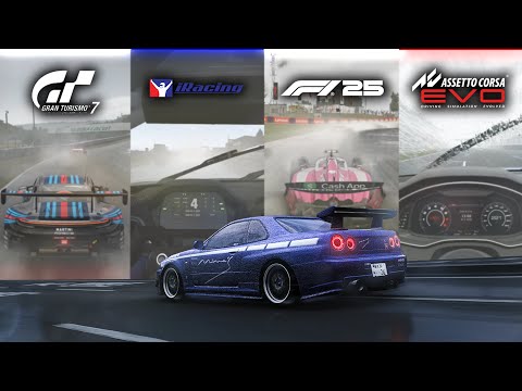 RAIN EFFECTS in 20+ Sim Racing Games