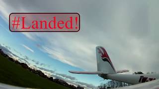 Mid WInter, frost, overcast and gusty winds Volantex Evo 2600 flight