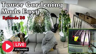 Tower Gardening Made Easy LIVE CAM #towergarden #hydroponicgardening #garden #farm #aeroponic