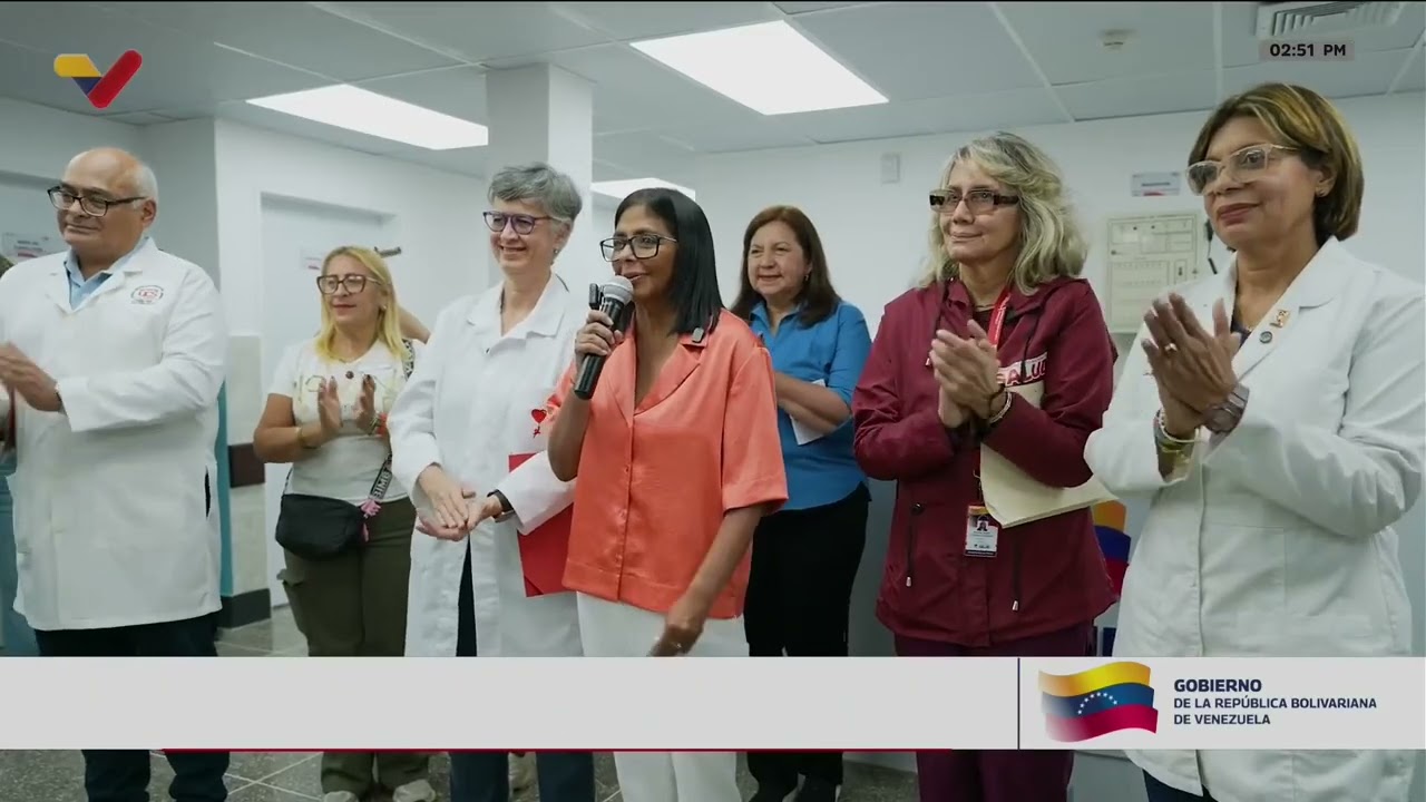 Delcy Rodríguez en Pinto Salinas entrega centros de salud rehabilitados (CDI y SRI) 10 abril 2026