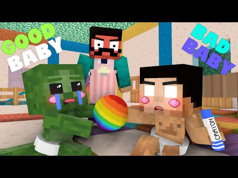 Monster School || BABY ZOMBIE vs BABY HEROBRINE (DAYCARE 2) || Minecraft Animation